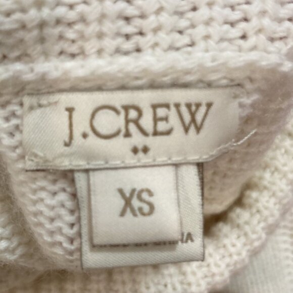 J.Crew XS Turtleneck Sweater Cream Wool Soft Knit Pullover - Picture 11 of 11